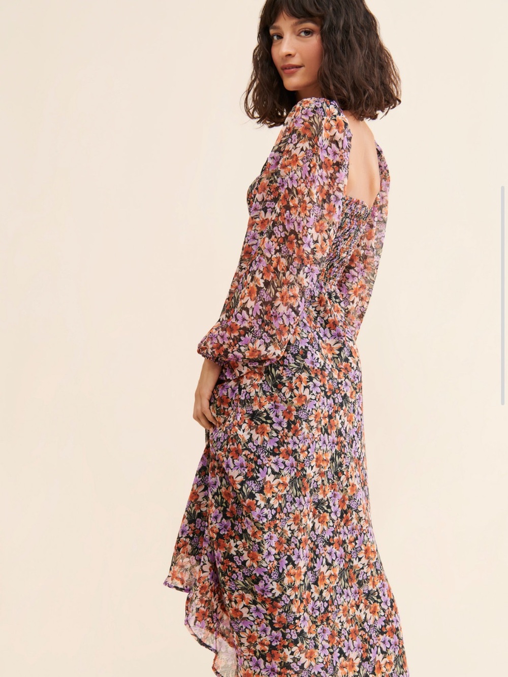 ASTR The Label Sylvie Floral Maxi Dress Size M Romantic Event Dress - Picture 15 of 16